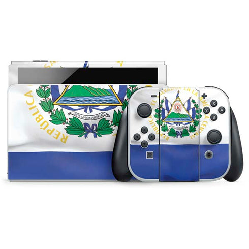 El Salvador Flag Nintendo Switch OLED (2021) Skin
